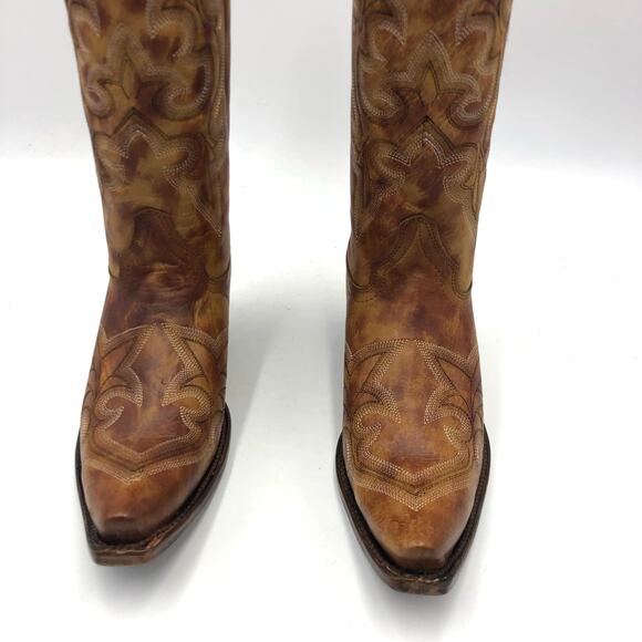 Corral Womens Embroidery Snip Toe Leather Western Boots Multicolor Size 9.5 M - Picture 3 of 15